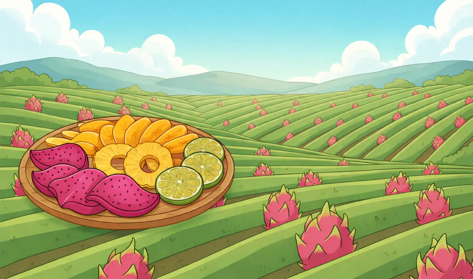 thai dried fruits healthy snacks from thailand dred mango dried dragon fruits, tamarind, dried pineapple