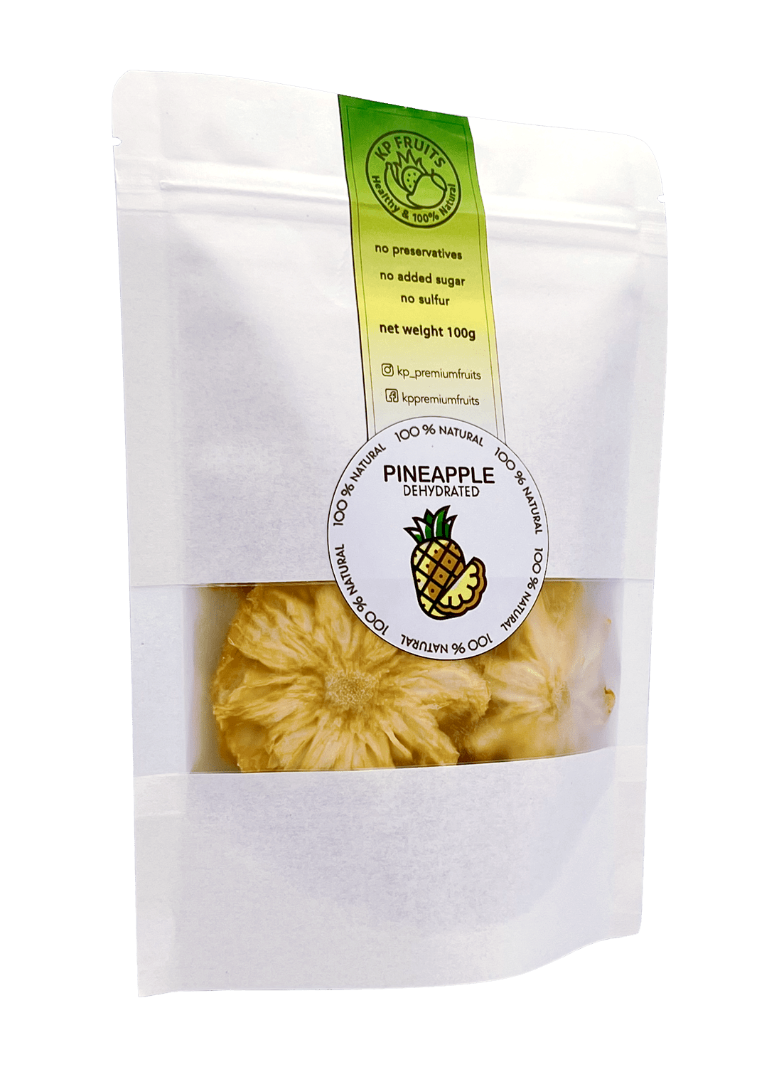 Dried pineapple. No sugar added, no preservatives. 100 healthy snacks