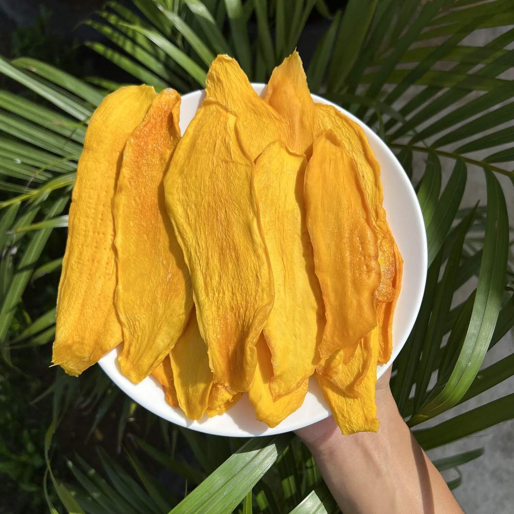 dried mango slices are a tropical delight