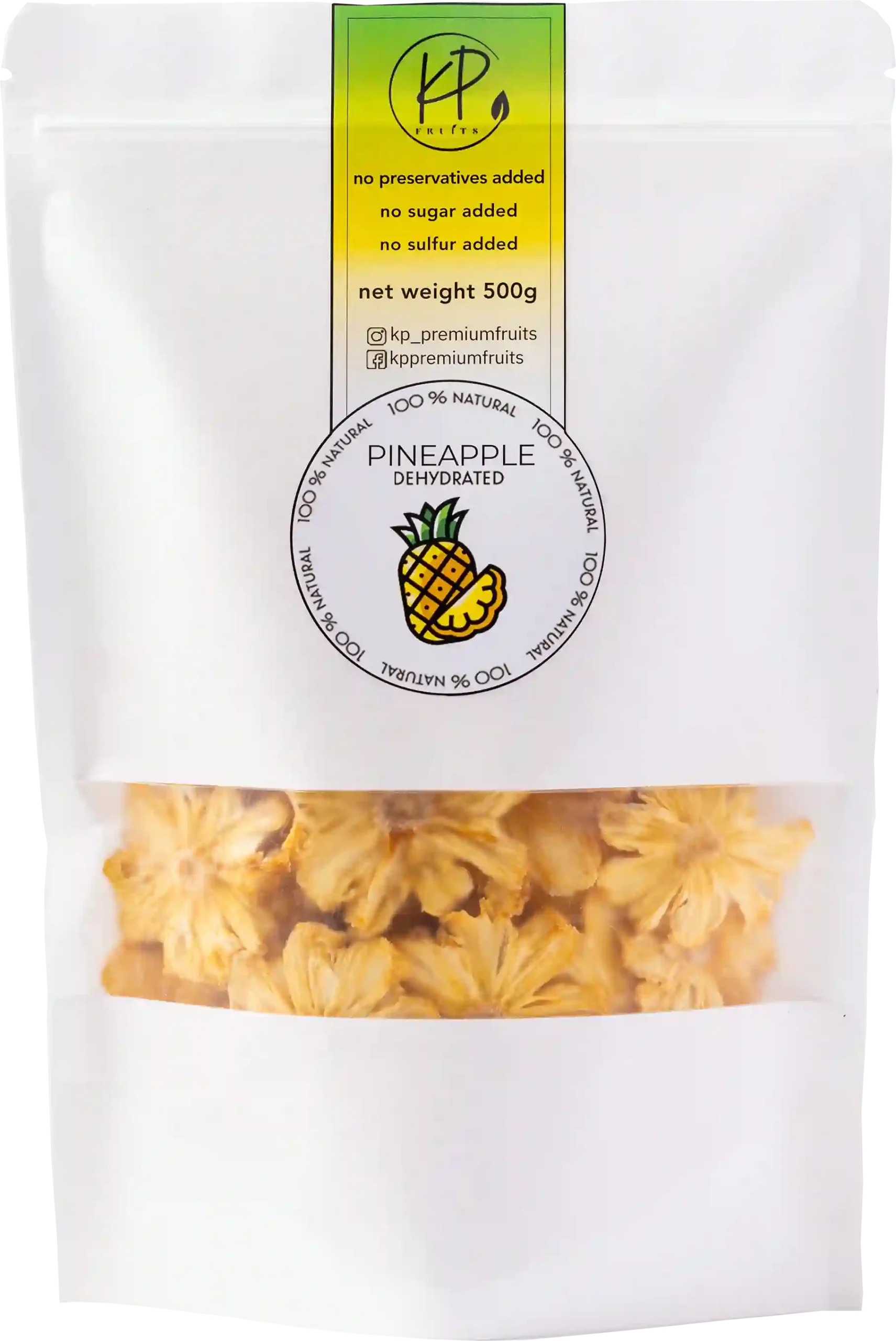 Try our dried pineapple as a snack or as part of a delicious dessert with no sugar and additives added